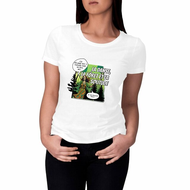 Image front T-shirt femme Danse de la forêt