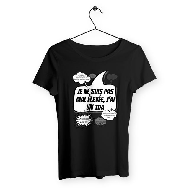 Image back T-shirt femme J'ai un TDA