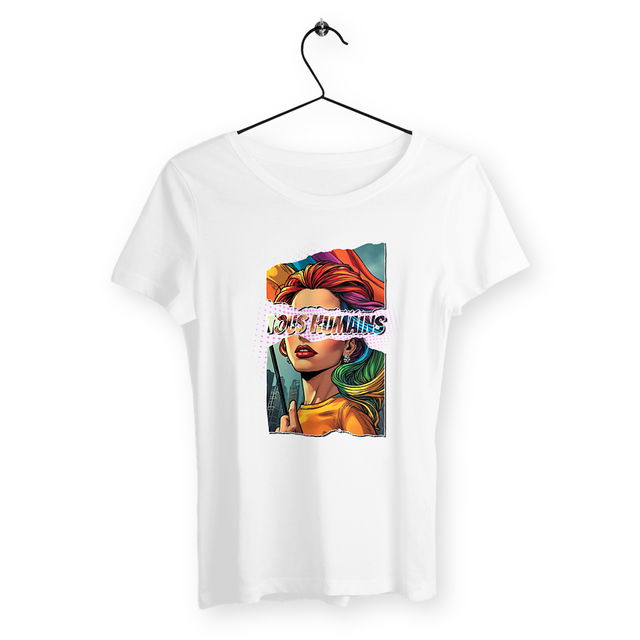 Image back T-shirt femme MC Stop homophobie