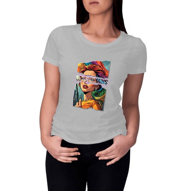 Image front T-shirt femme MC Stop homophobie