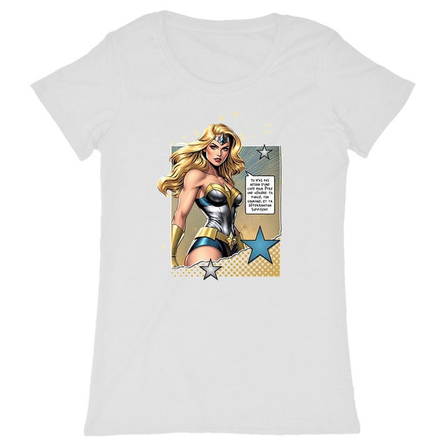 Image back T-shirt femme MC Amazon Queens Azurine