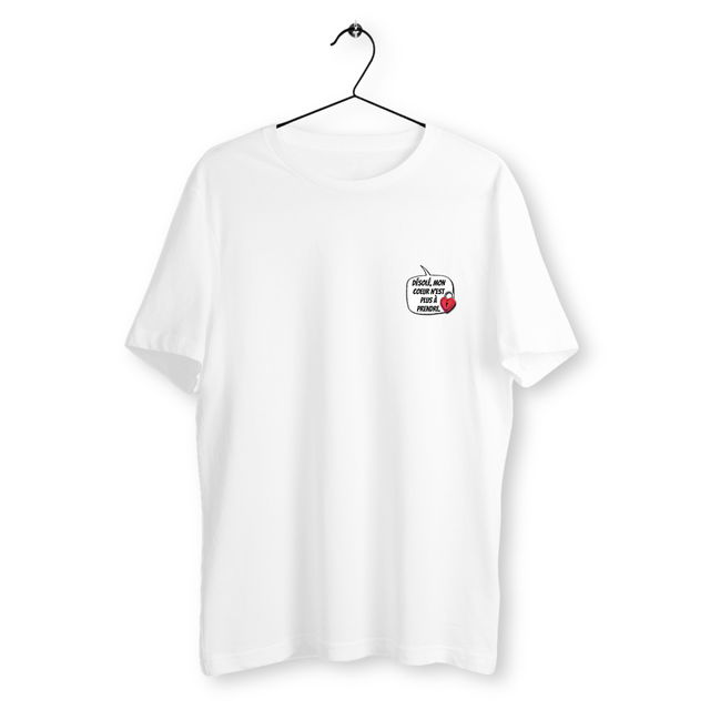 Image back T-shirt unisexe MC Coeur indisponible