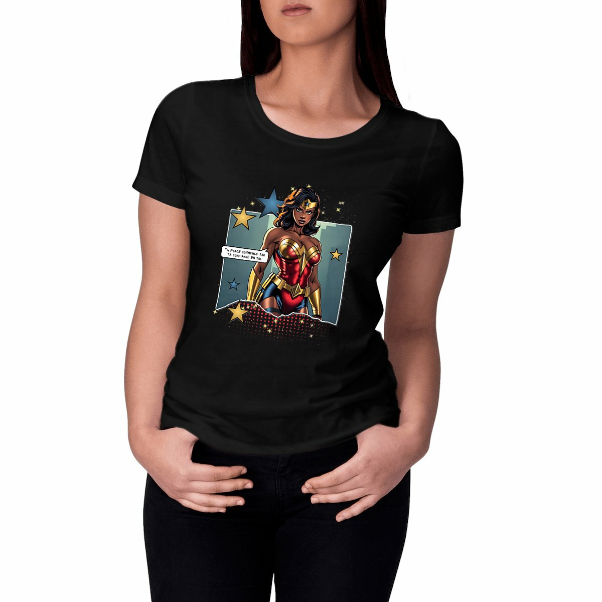 Image front T-shirt femme MC Amazon Queens Scilla