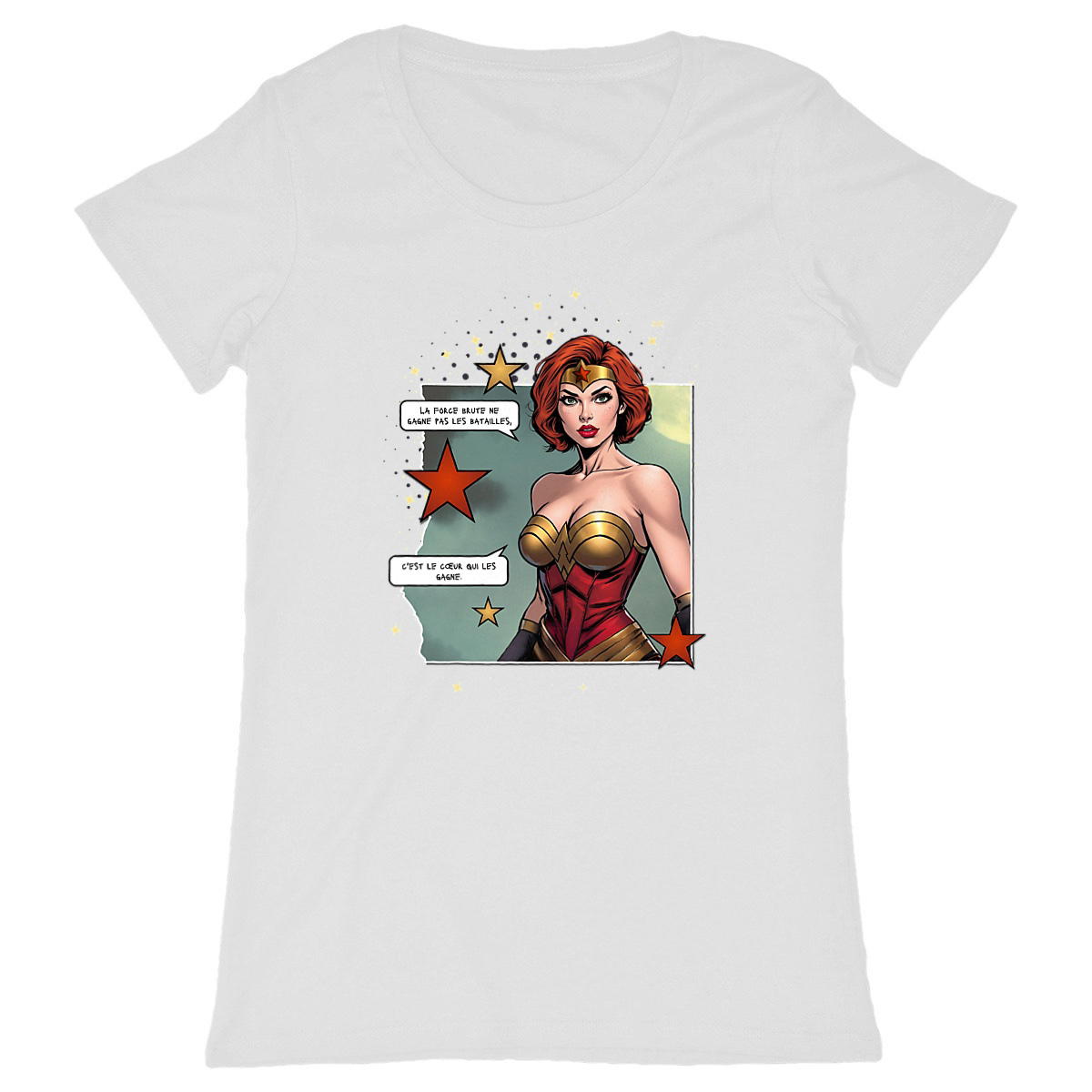 Image back T-shirt femme MC Amazon Queens Ambre