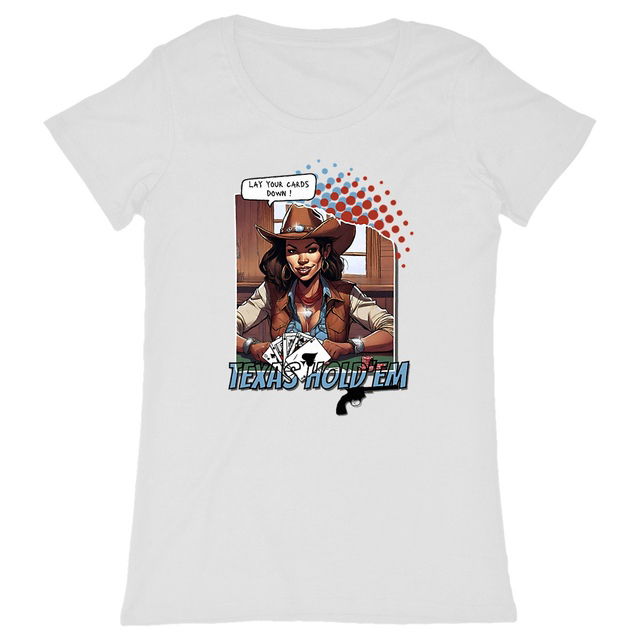Image back T-shirt femme Texas Hold'em