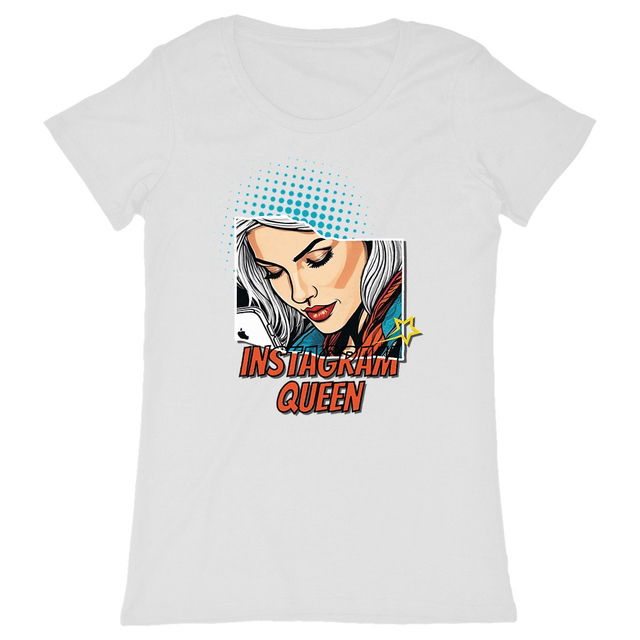 Image back T-shirt MC Instagram Queen