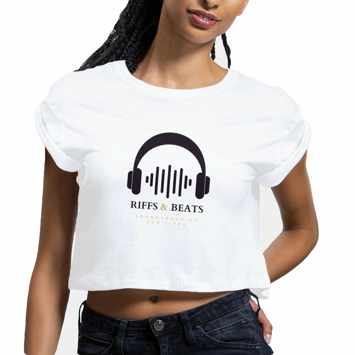 Riffs and Beats Official Women's Crop Top
