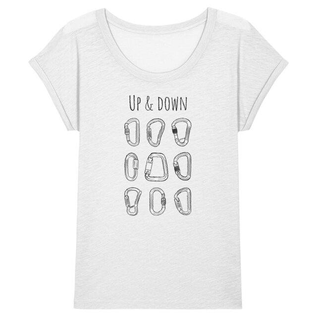 Image back Tee shirt femme mousquetons