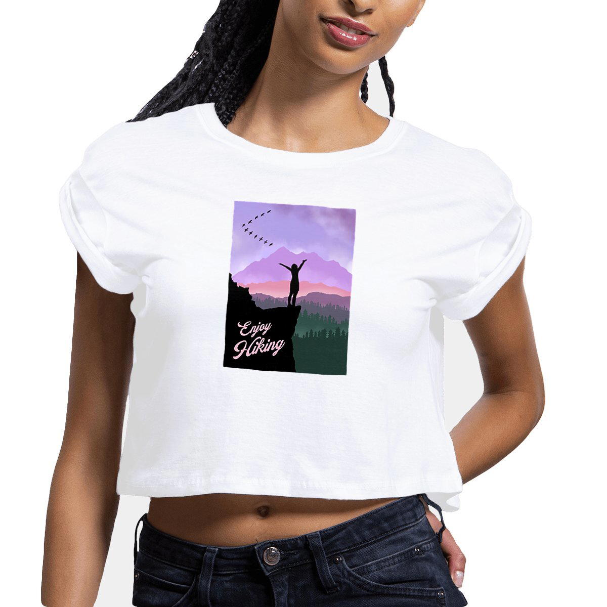 Image front T-shirt court motif Hiking