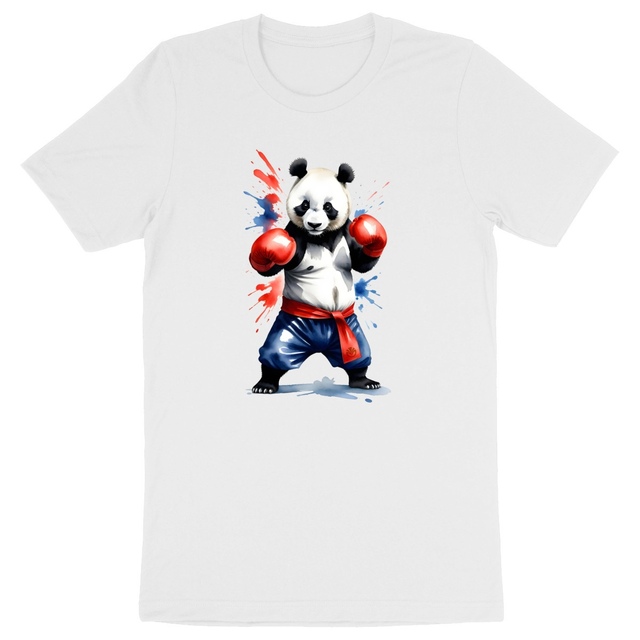 Image back T-shirt Original adulte du Supporter de l'Équipe de France de Boxe - Coton Bio - Collection 2024