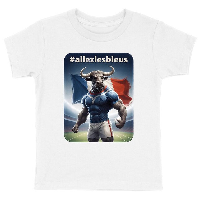 Image back Le taureau Roméo le dernier rempart - T-shirt enfant 100% coton bio