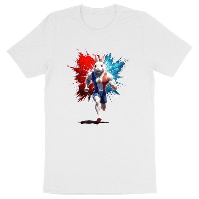 Image back T-shirt adulte Original du Supporter de l'Équipe de France de Course à Pied - Coton Bio - Collection 2024