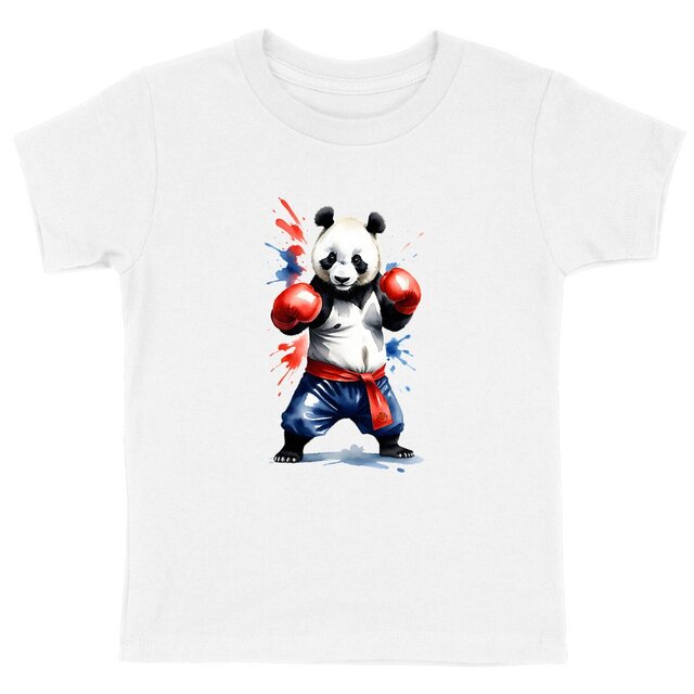 Image back T-shirt Original enfant du Supporter de l'Équipe de France de Boxe - Coton Bio - Collection 2024