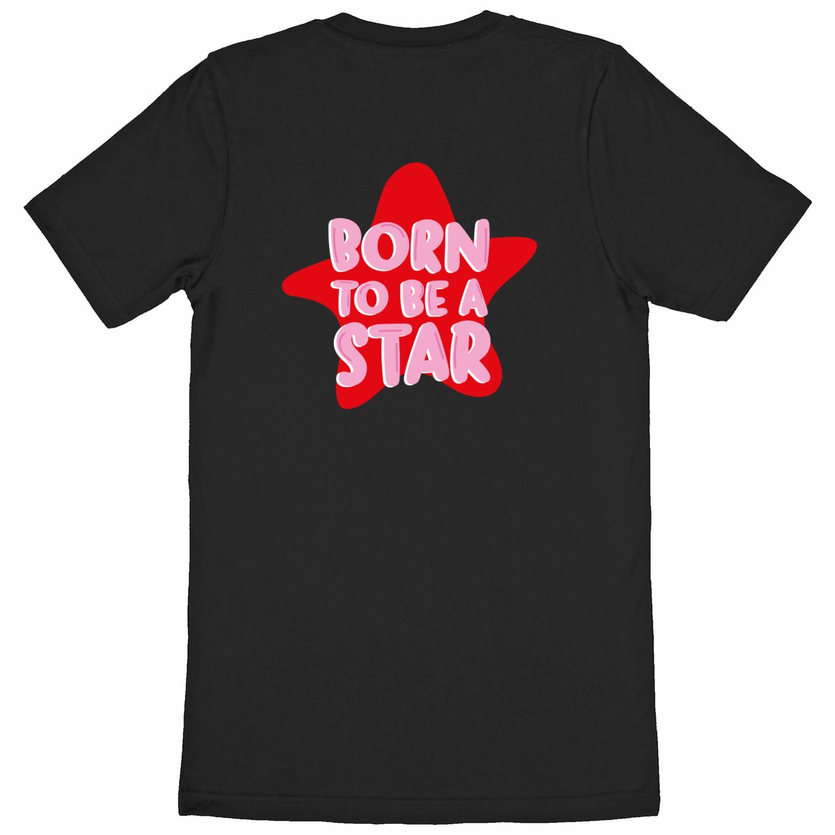 Image back Born to be a star Tee-shirt