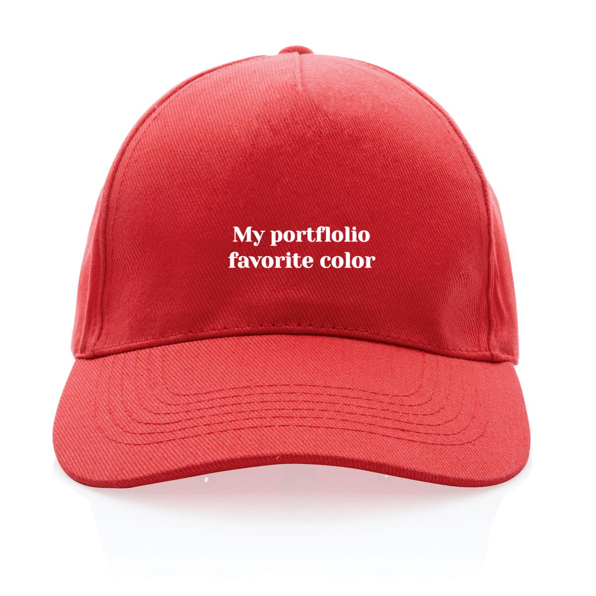 Casquette 100% recyclée - Portefeuille dans le rouge