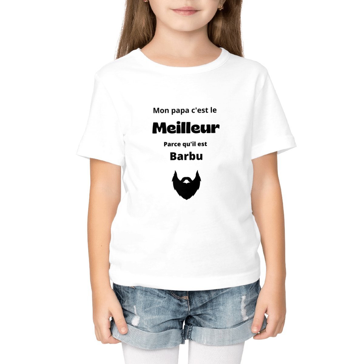 Image front T-shirt "Mon papa c'est le meilleur"