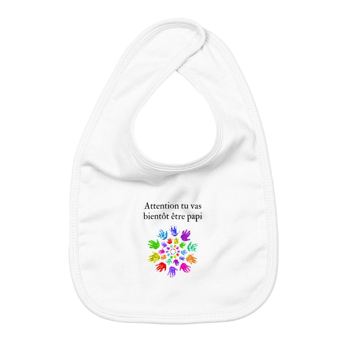 Image back Bavoir "Bientôt papi"