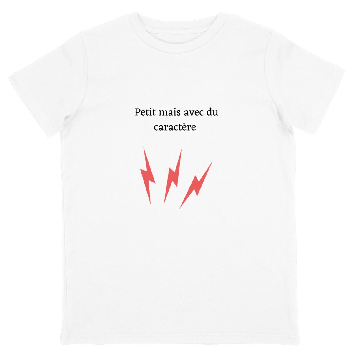 Image back T-shirt "Petit, caractère"