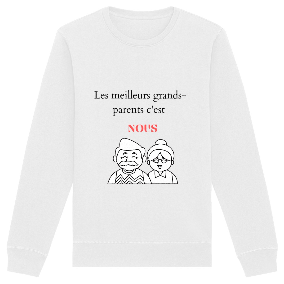 Image back Pull adulte "Meilleurs grands-parents"