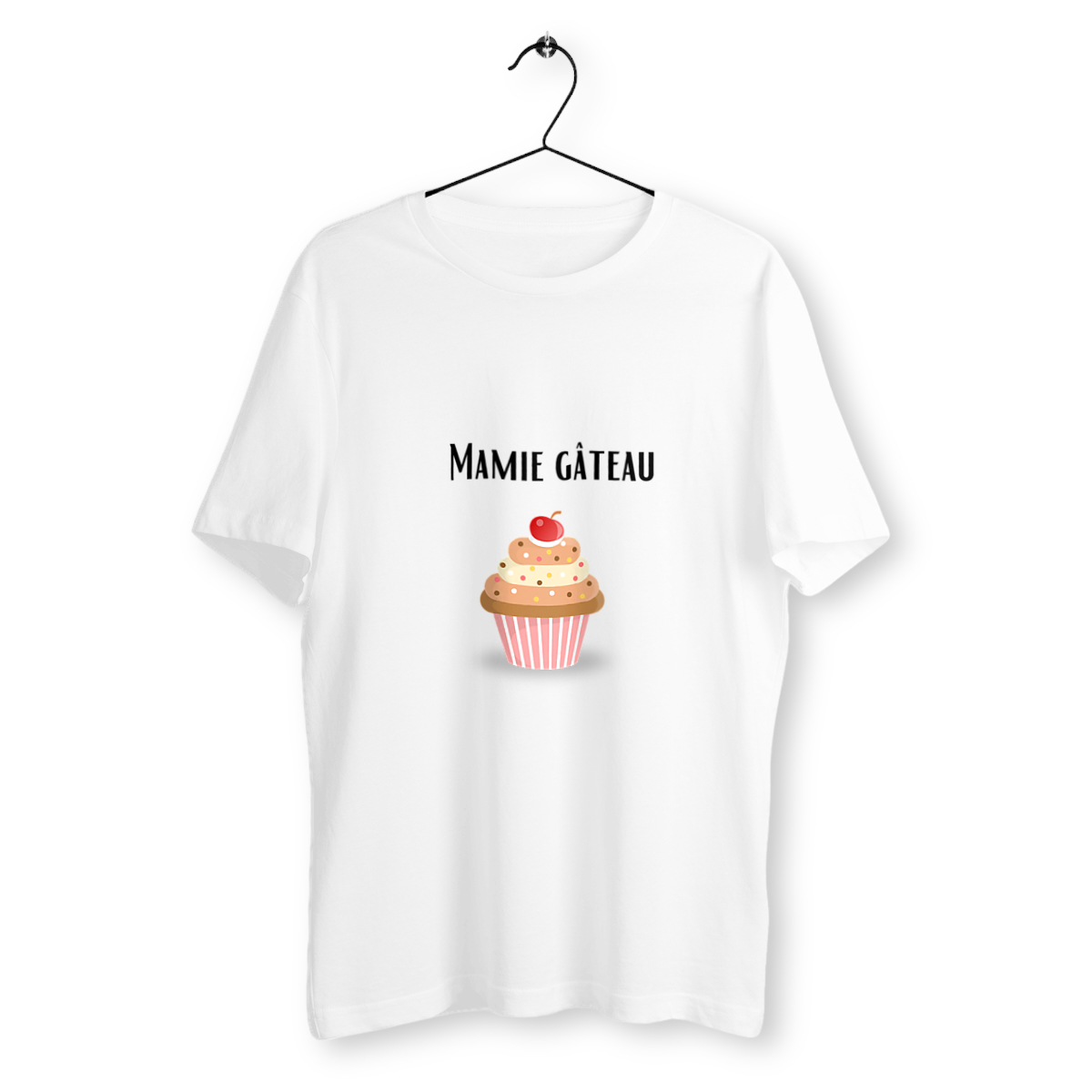 Image front T-shirt adulte "Mamie Gâteau"