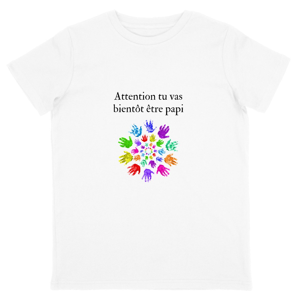 Image front T-shirt "Bientôt papi