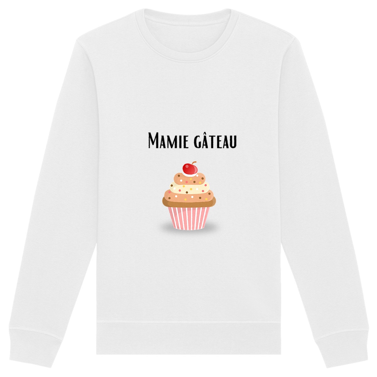 Image back Pull adulte "Mamie gâteau"