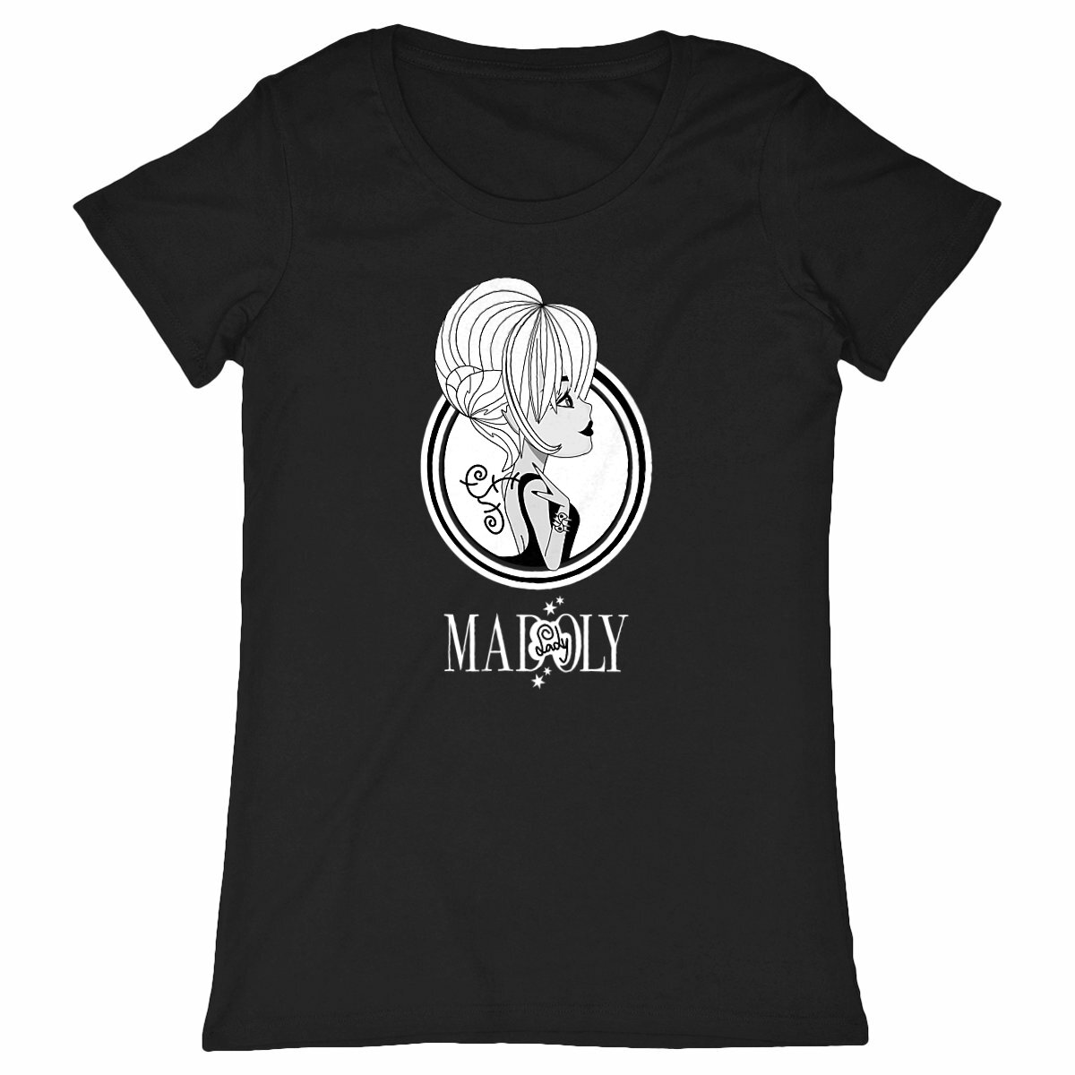 Image front T-shirt Femme Classique 100% coton - Modèle GIGY