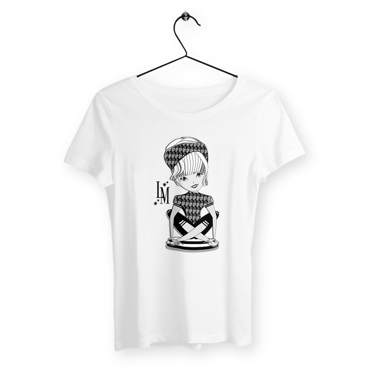 Image front T-shirt Femme Classique 100% coton - Modèle GIGY