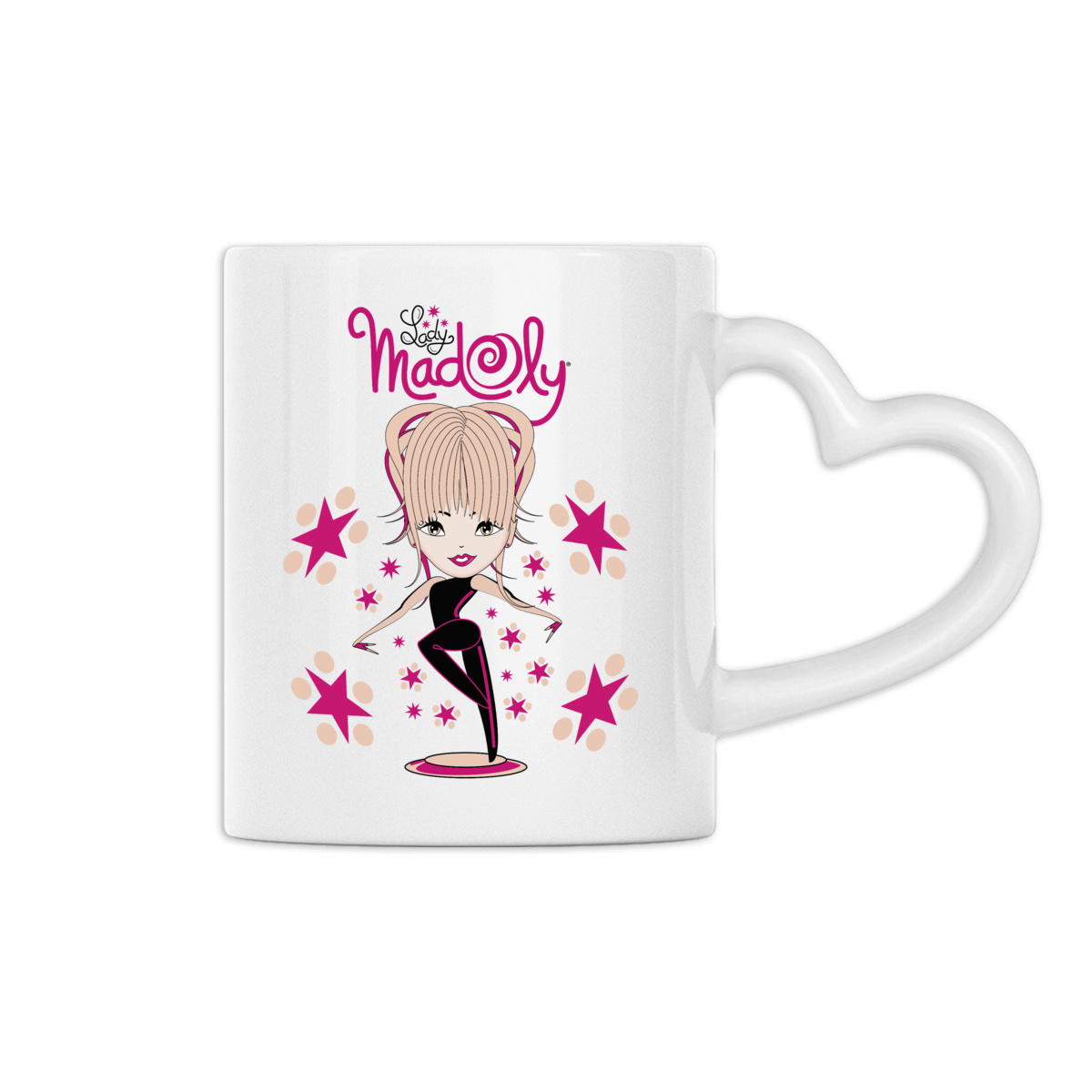 Image front Mug à anse en forme de coeur Lady Madoly