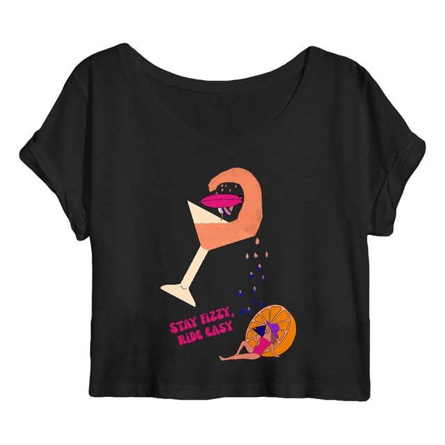 Image back Crop top ~ ride easy