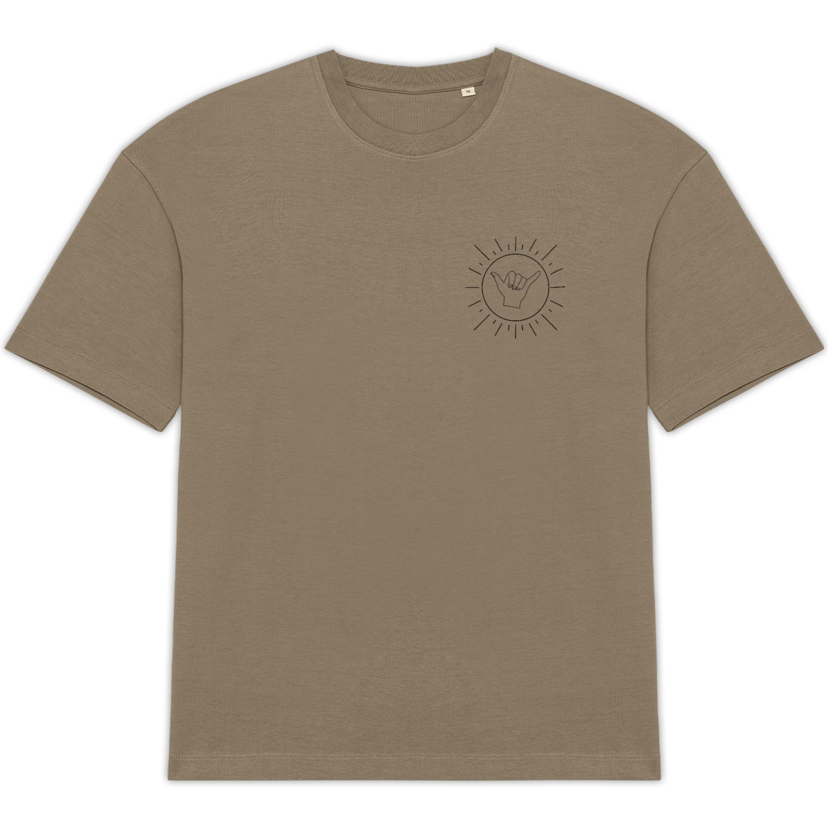 Image back T-shirt oversize ~ surf drawing