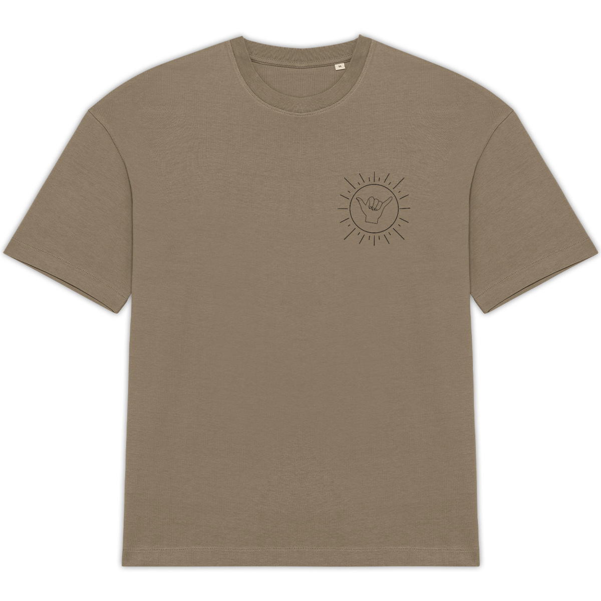 Image back T-shirt oversize ~ surf drawing