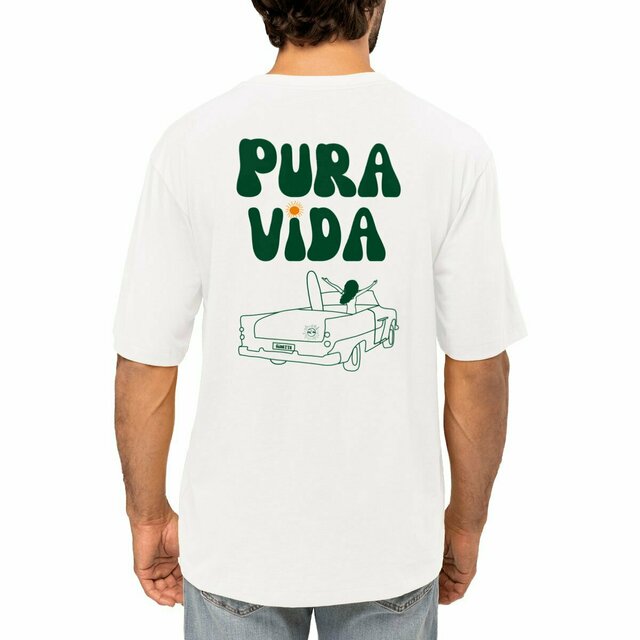 Image front T-shirt oversize ~ Pura vida (H)