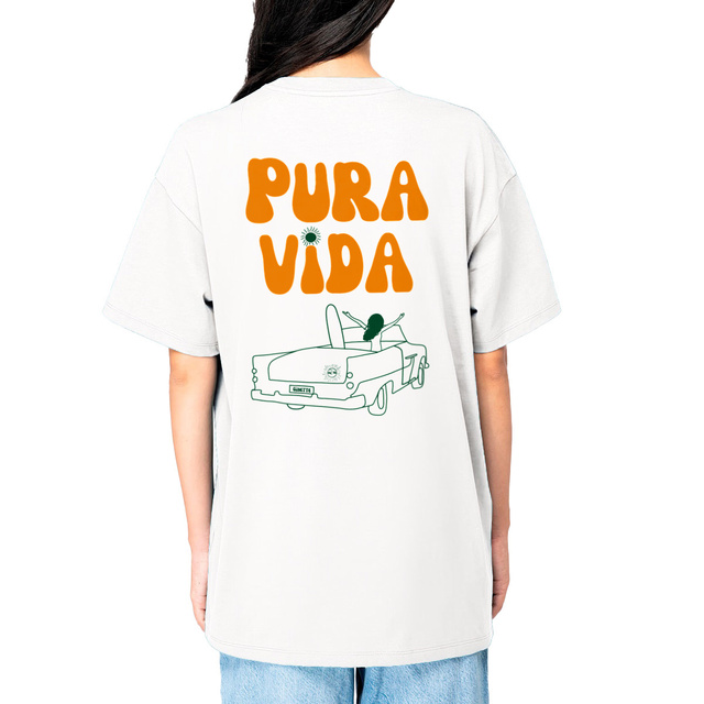 Image front T-shirt oversize ~ Pura vida (F)