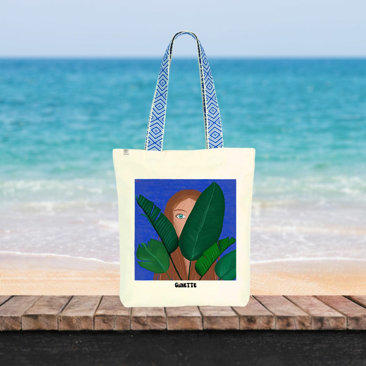 Image front Sac ethnique ~ Blue jungle