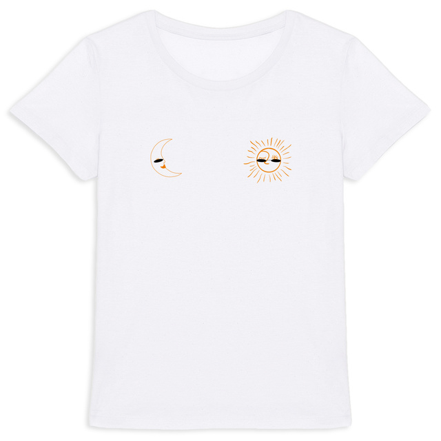 Image back T-shirt épais femme ~ Sunny moon