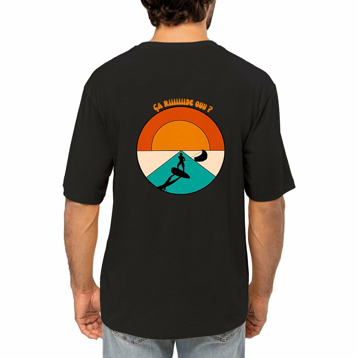 Image front T-shirt oversize ~ Kitesurf 