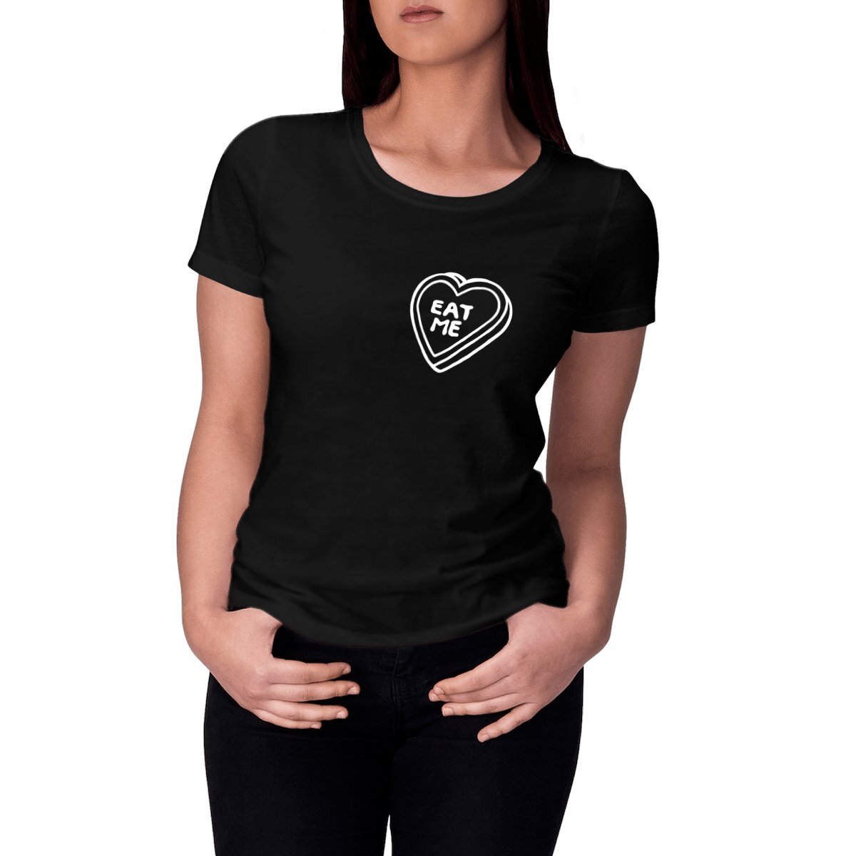 Image front Down the Rabbit Hole (Eat Me Back & Front) - T Shirt