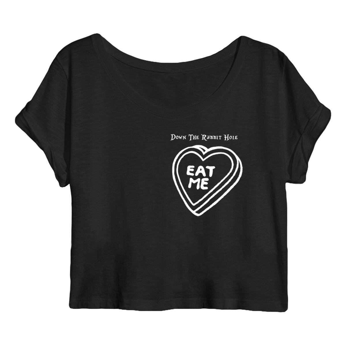Image front Down the Rabbit Hole (Eat Me) - Crop Top