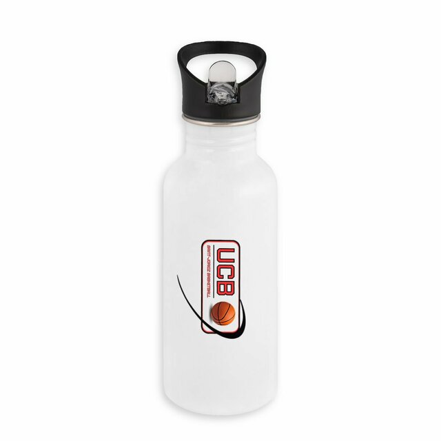 Image back Bouteille en inox avec paille - Premium Plus
