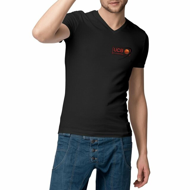 Image front T-shirt Homme Col V