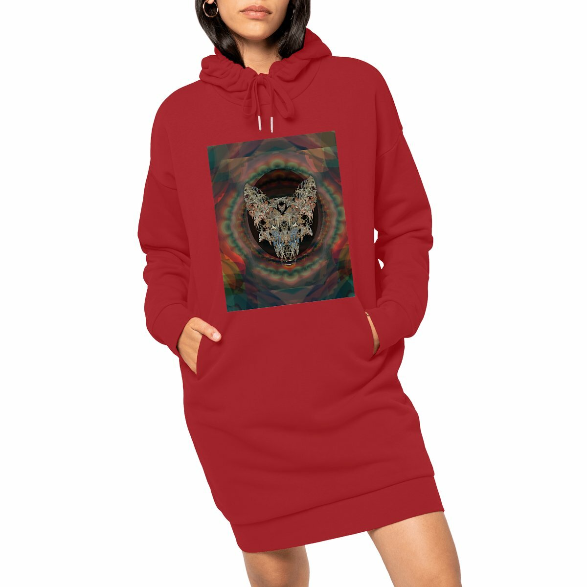 Wolfcry Women's hoodie dress