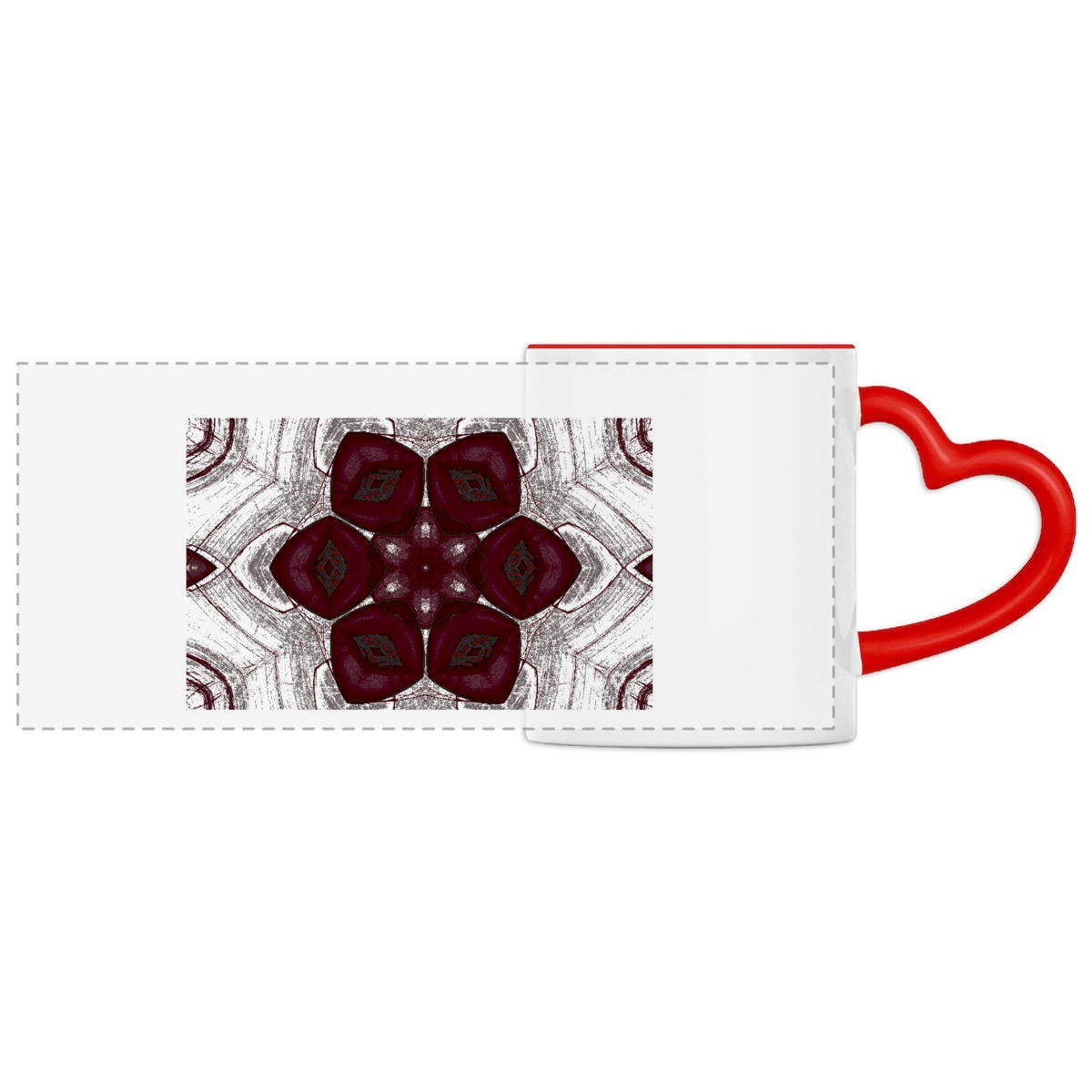 Labia Fluer Prem Mandal Heart mug panoramic