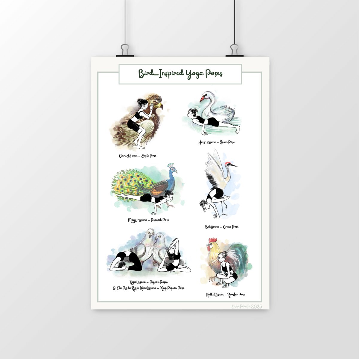 Bird inspired Yoga Poses