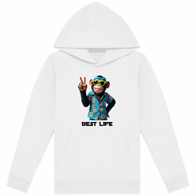 Image back Sweat à capuche enfant monkey ref 4016