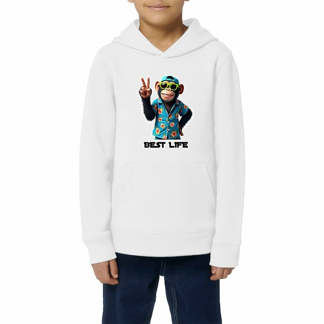 Image front Sweat à capuche enfant monkey ref 4016