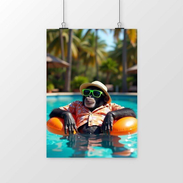 Image front Poster portrait Monkey ref 1015