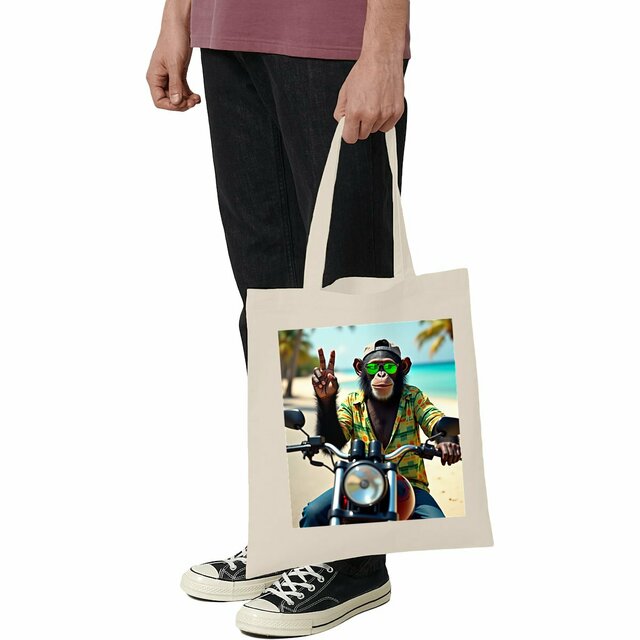 Image du produit Tote bag léger monkey moto ref 5024