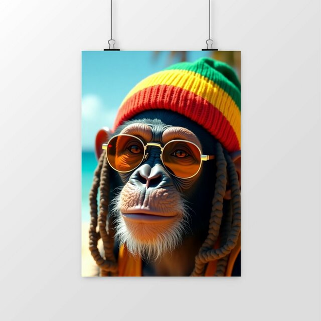 Image front Poster portrait Monkey ref 1008