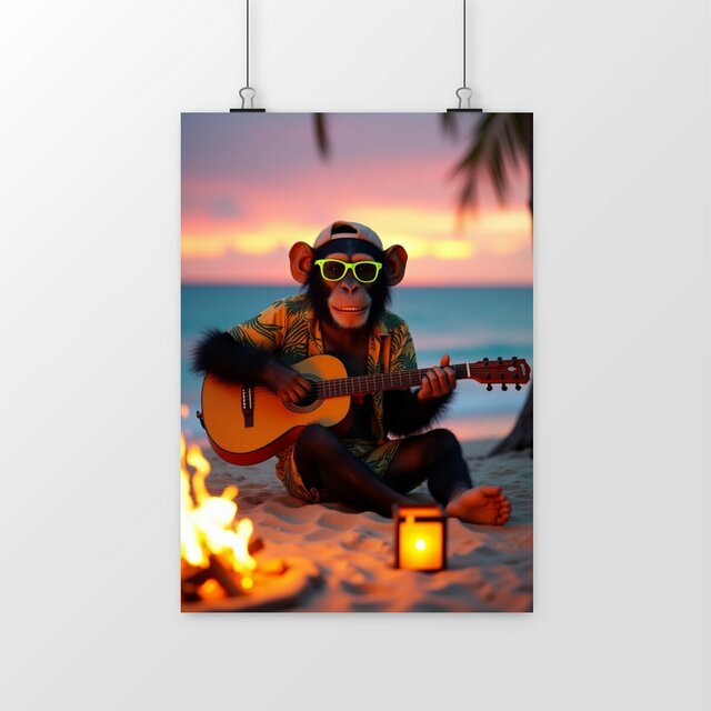 Image front Poster portrait Monkey ref 1030